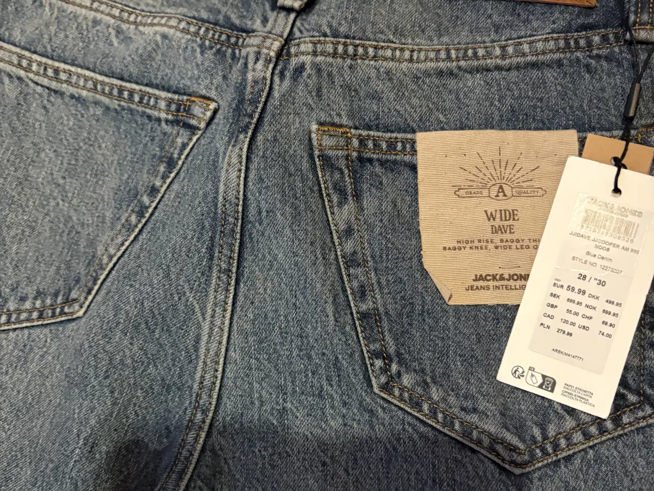 Billede 2 - Jack og Jones blå meleret jeans helt nye