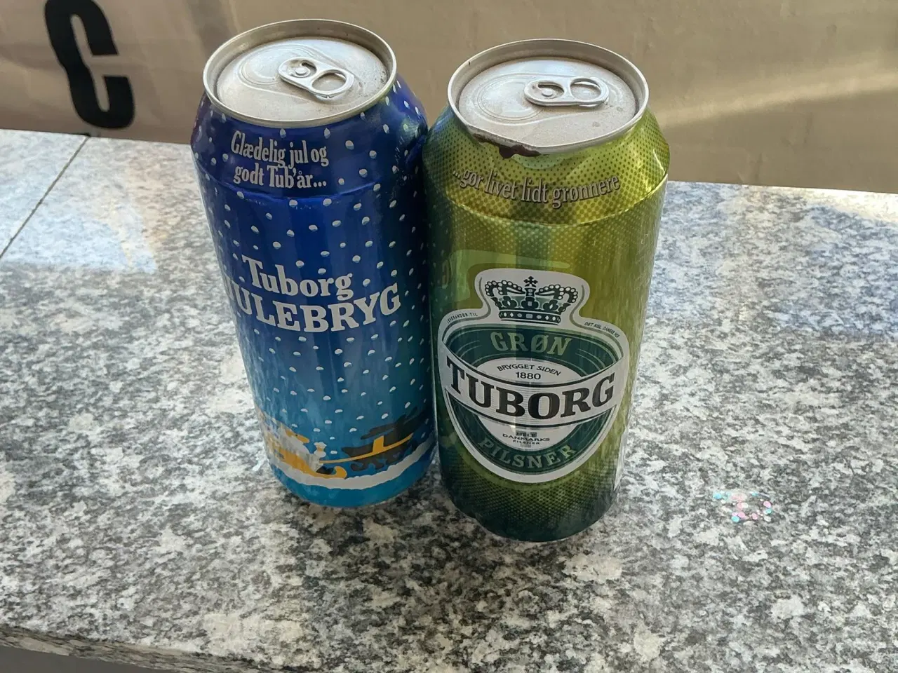 Billede 4 - 1 Liters Tuborg dåser fra 2010 – Samlerobjekt