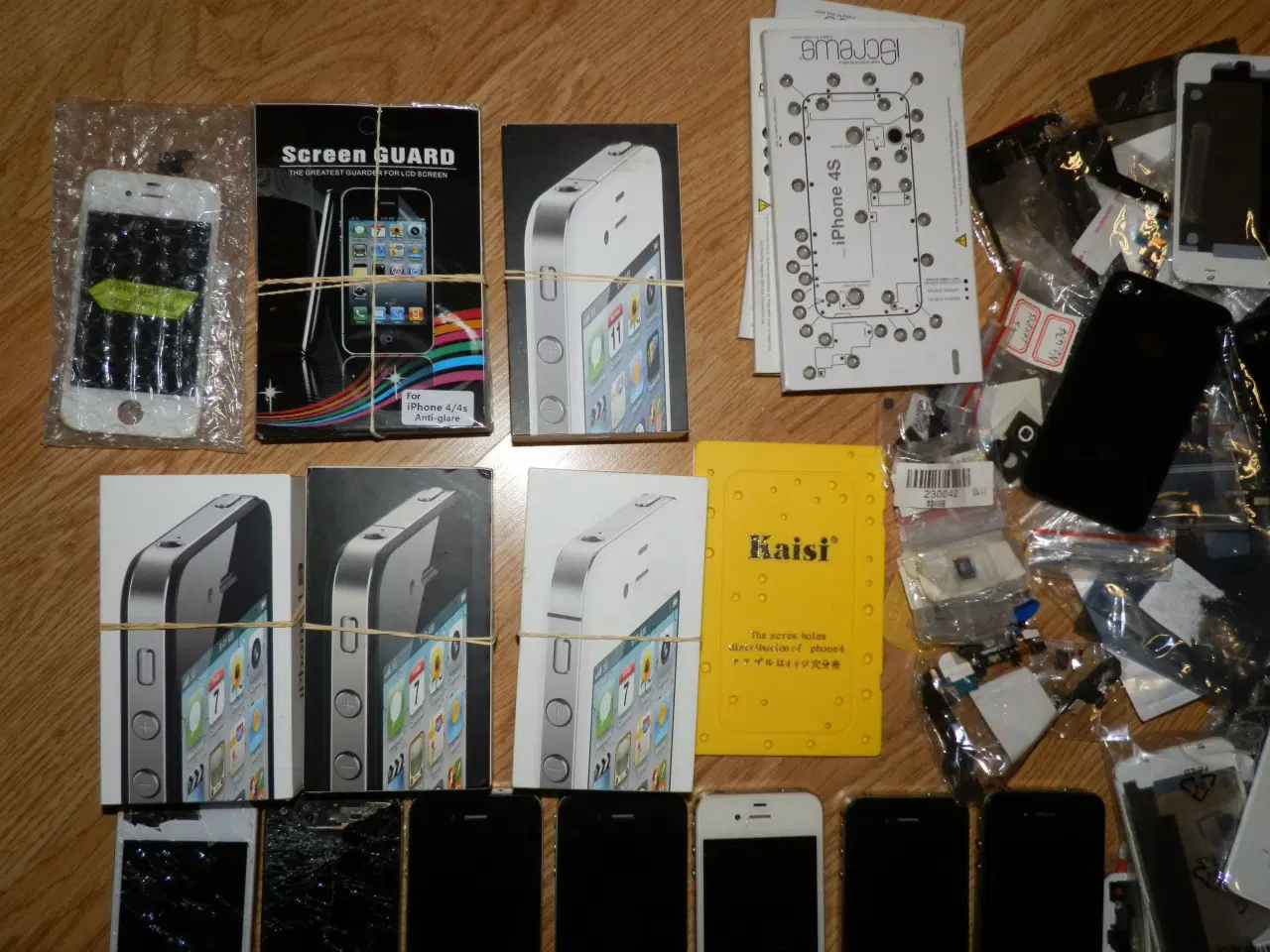 Billede 3 - Stort lot med div. iPhone 4/4S og div. nye dele