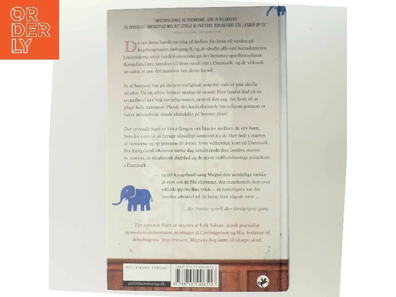 Billede 3 - Det syvende barn af Erik Valeur (Bog)