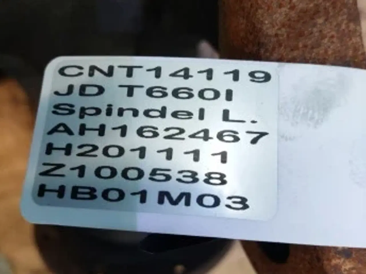 Billede 14 - John Deere T660I Spindel L. AH162467
