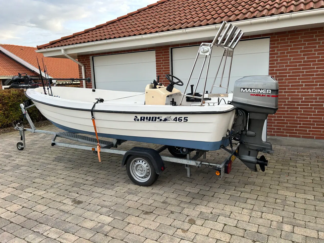 Billede 3 - RYDS 465 R med styrepult, Mariner 40 hk + trailer 