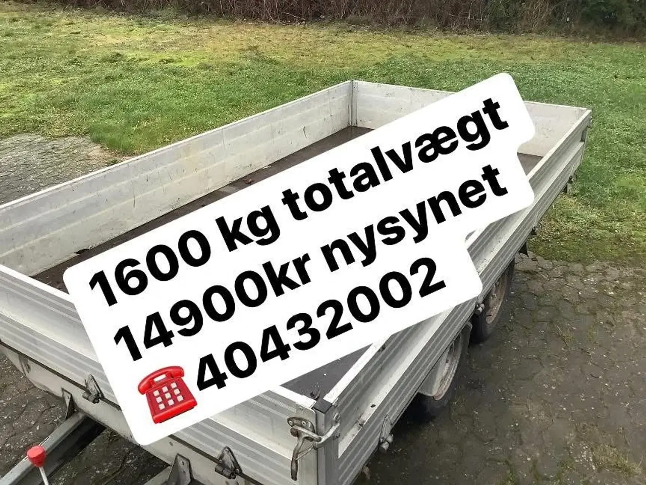 Billede 1 - Branderup 1600kg nysynet 14900kr ☎️40432002