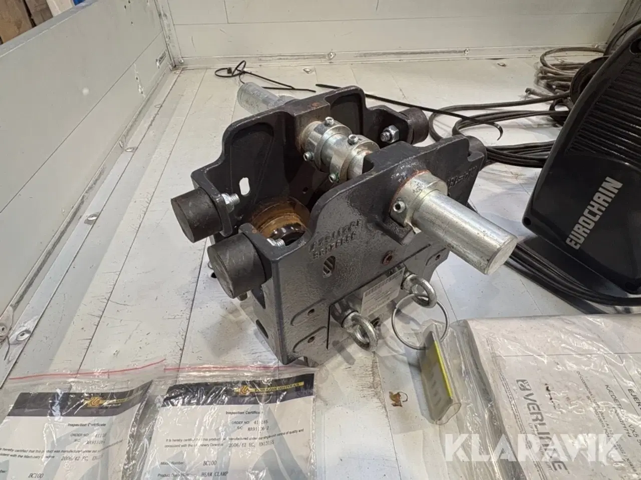 Billede 4 - Kædetalje 500kg med løbekat Eurochain Verlinde