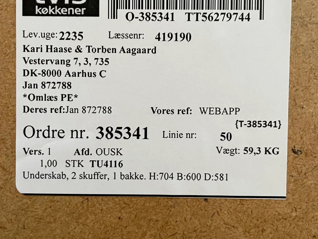 Billede 8 - Køkkenmodul 60 cm