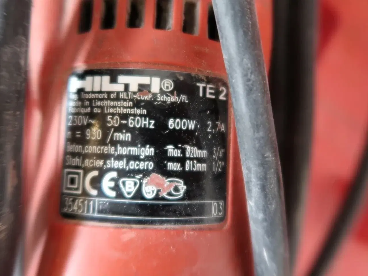 Billede 4 - Borehammer, Hilti TE2