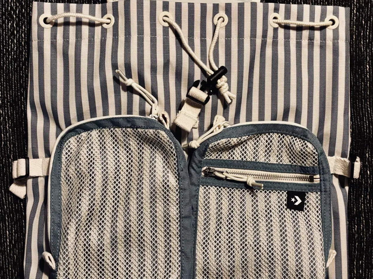 Billede 2 - Converse - rygsæk i stof med stribet mønster