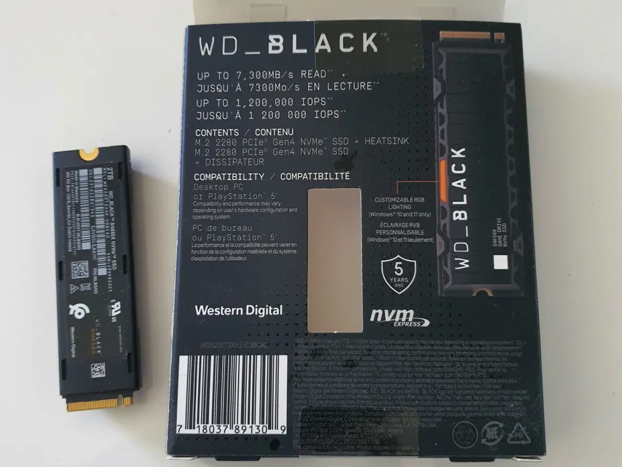 Billede 4 - Ps5 lagerplads WD_BLACK SN850X SSD med 2 TB