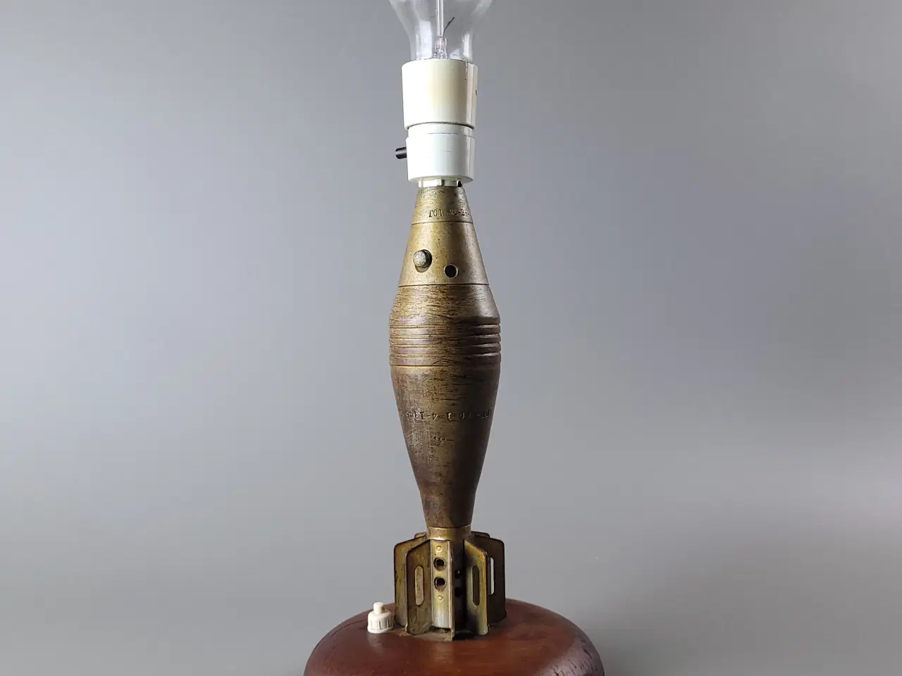 Billede 8 - ⭐️· Unik WWII Lampe - Mortérgranat fra 1945