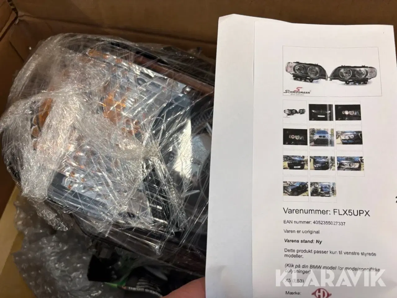 Billede 5 - Forlygter til BMW X5 (E53) med hvidt blinklys 2 styk