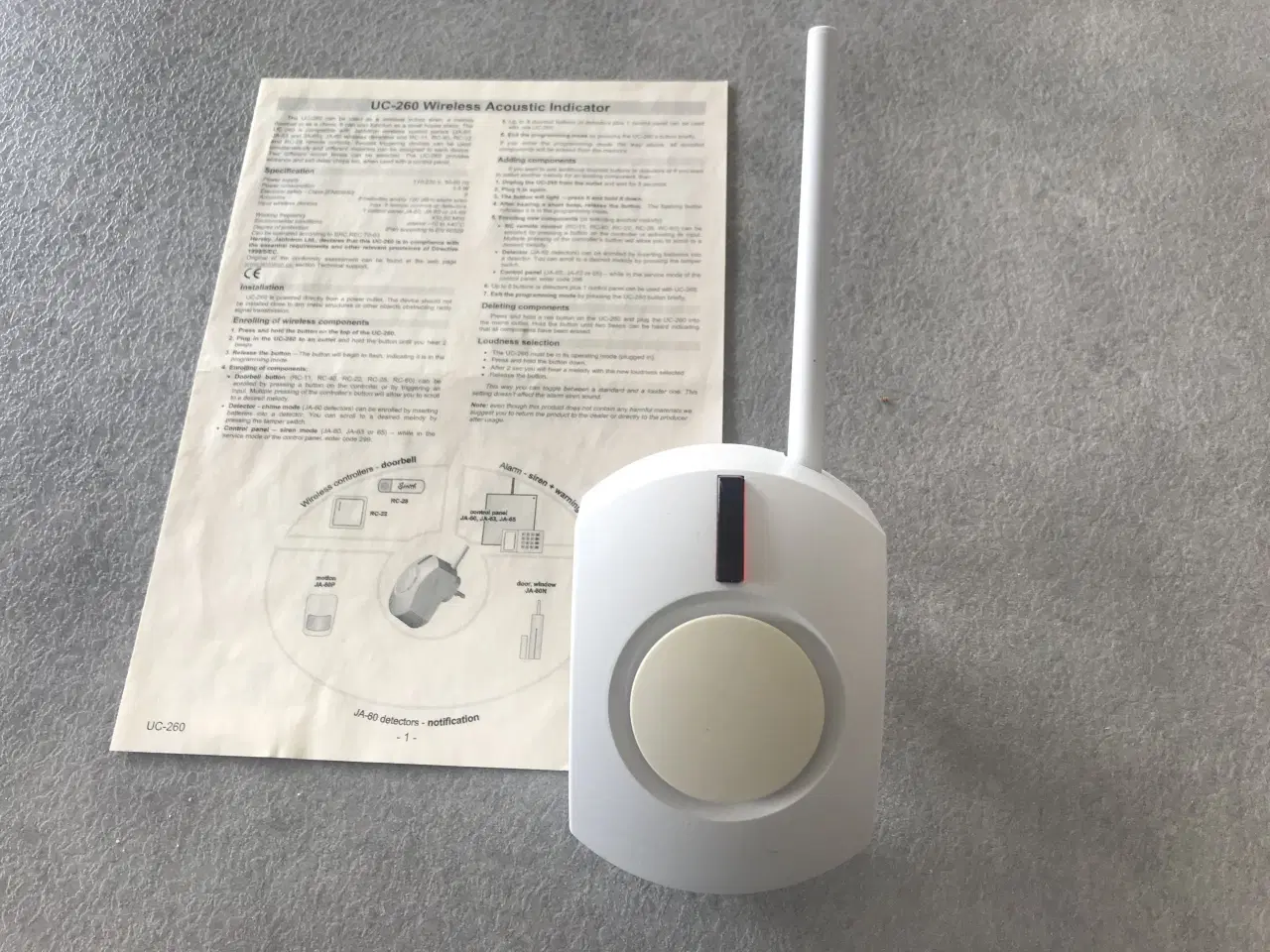 Billede 1 - Jablotron Wireless Acoustic Indicator