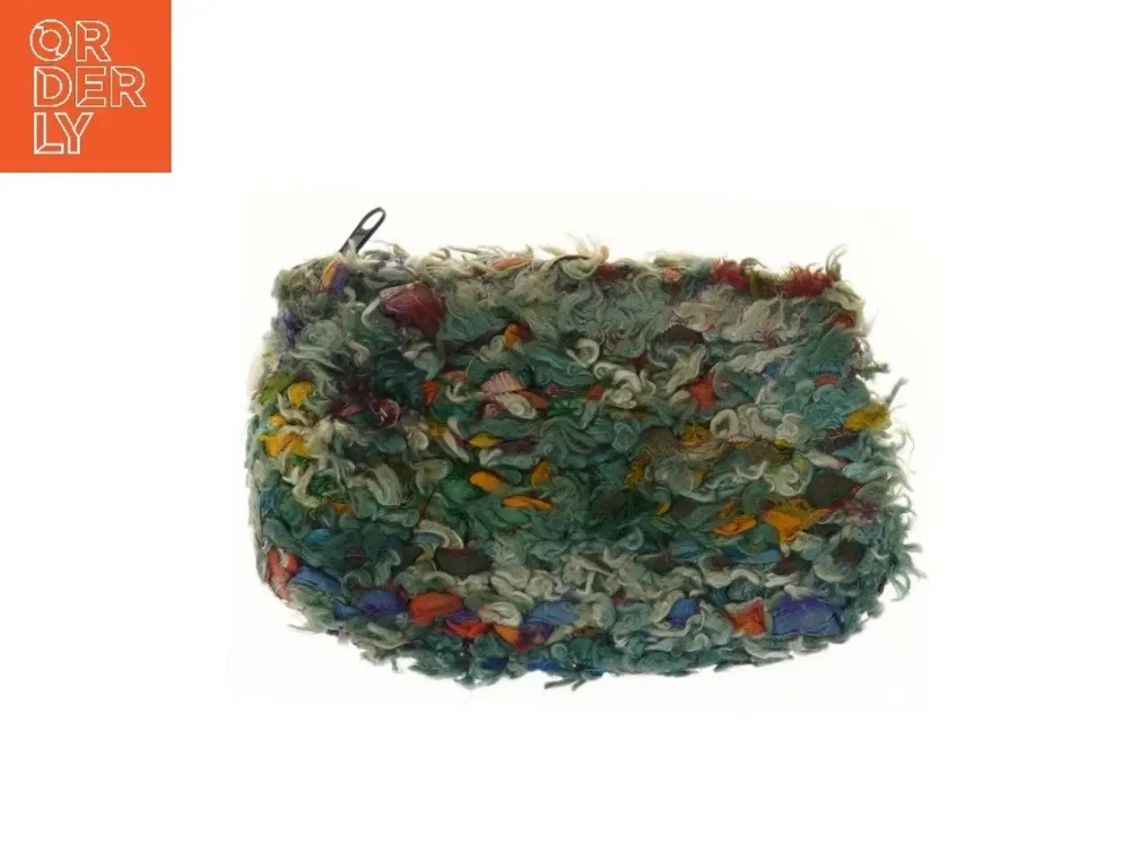 Billede 3 - Farverig clutch taske med lynlås (str. 20x13,5 cm)