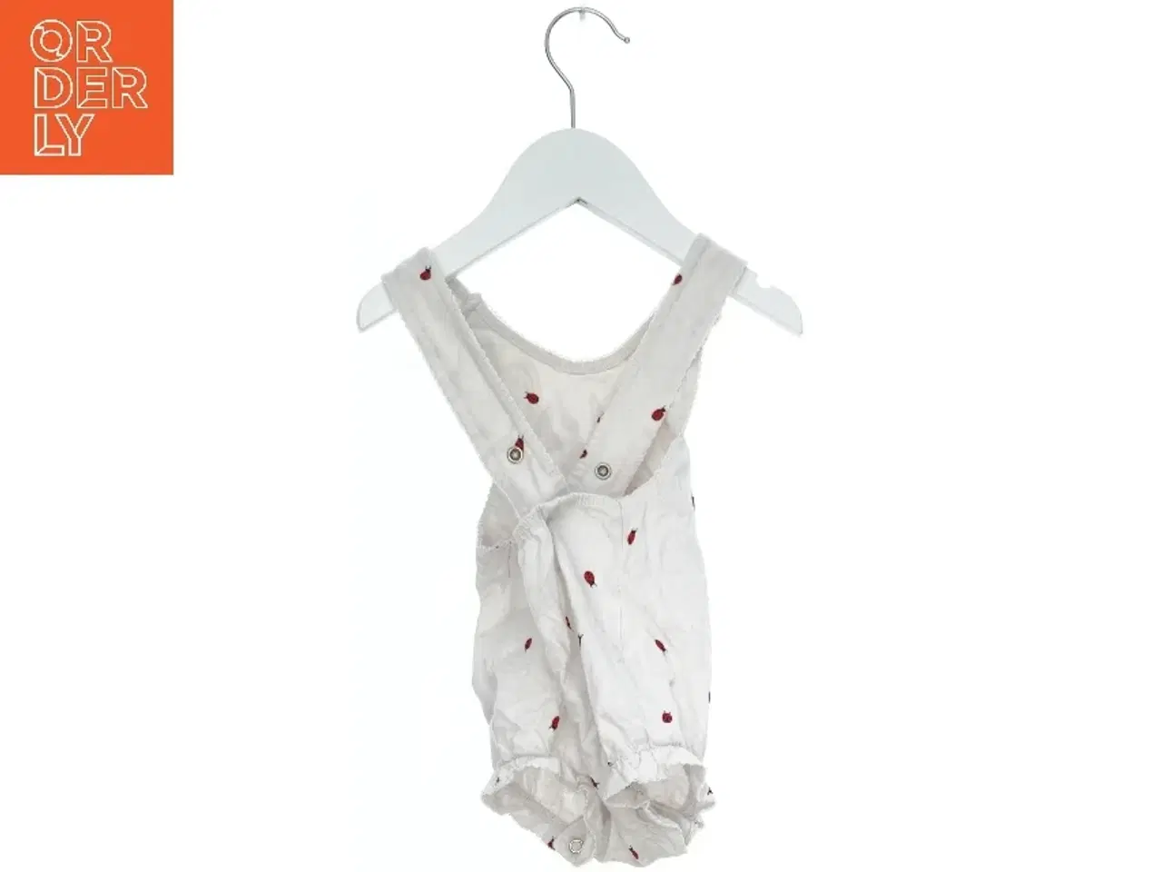Billede 2 - Hvid baby sommersæt med mariehøne print fra H&M (str. 62)