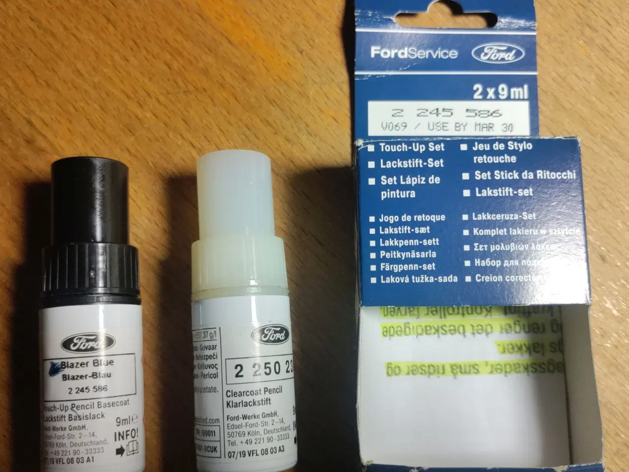 Billede 1 - ford org lakstift + lak blazer blue