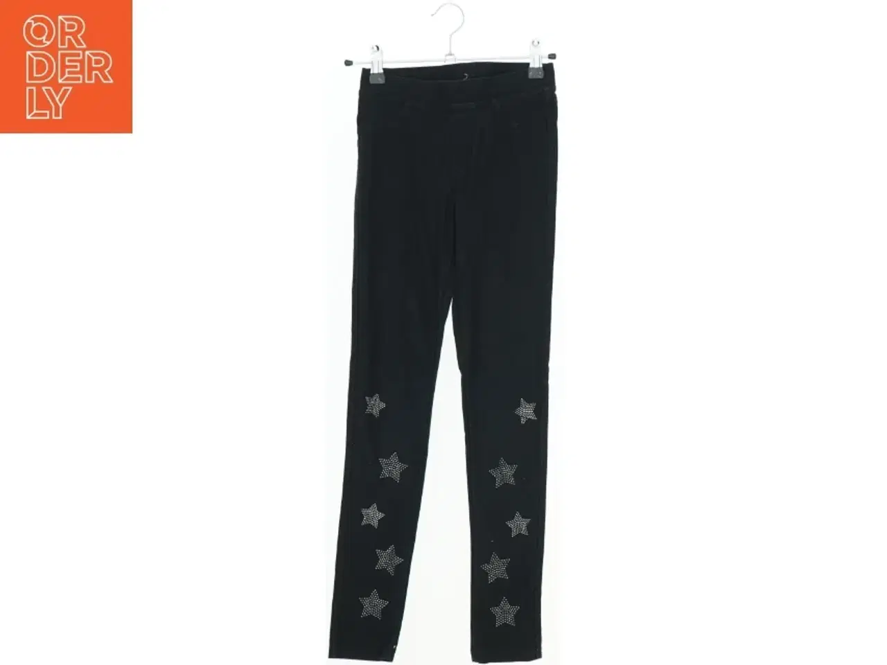 Billede 1 - Sort leggings med stjernemønster fra H&M (str. 146)