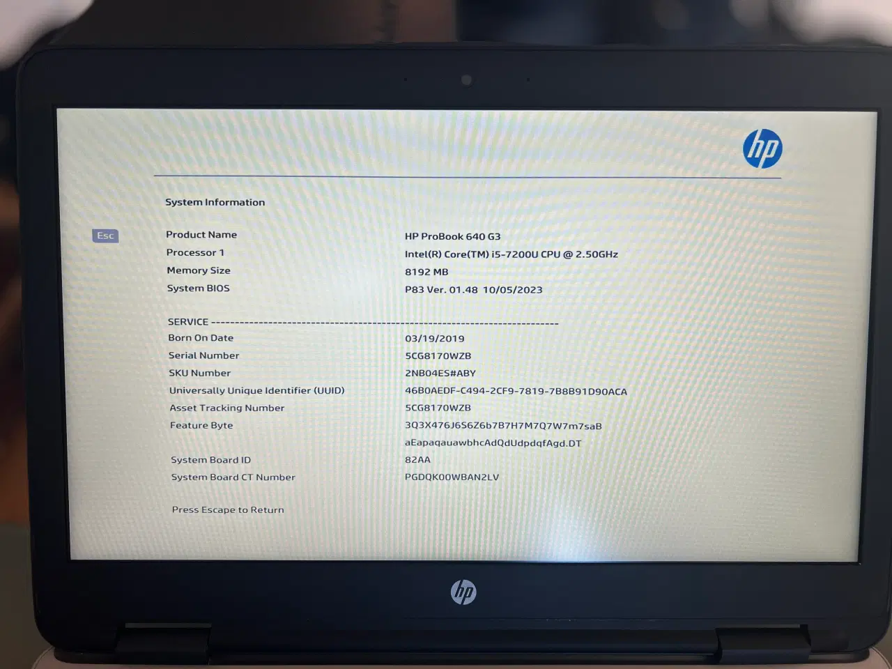 Billede 2 - HP ProBook 640 G3 Notebook