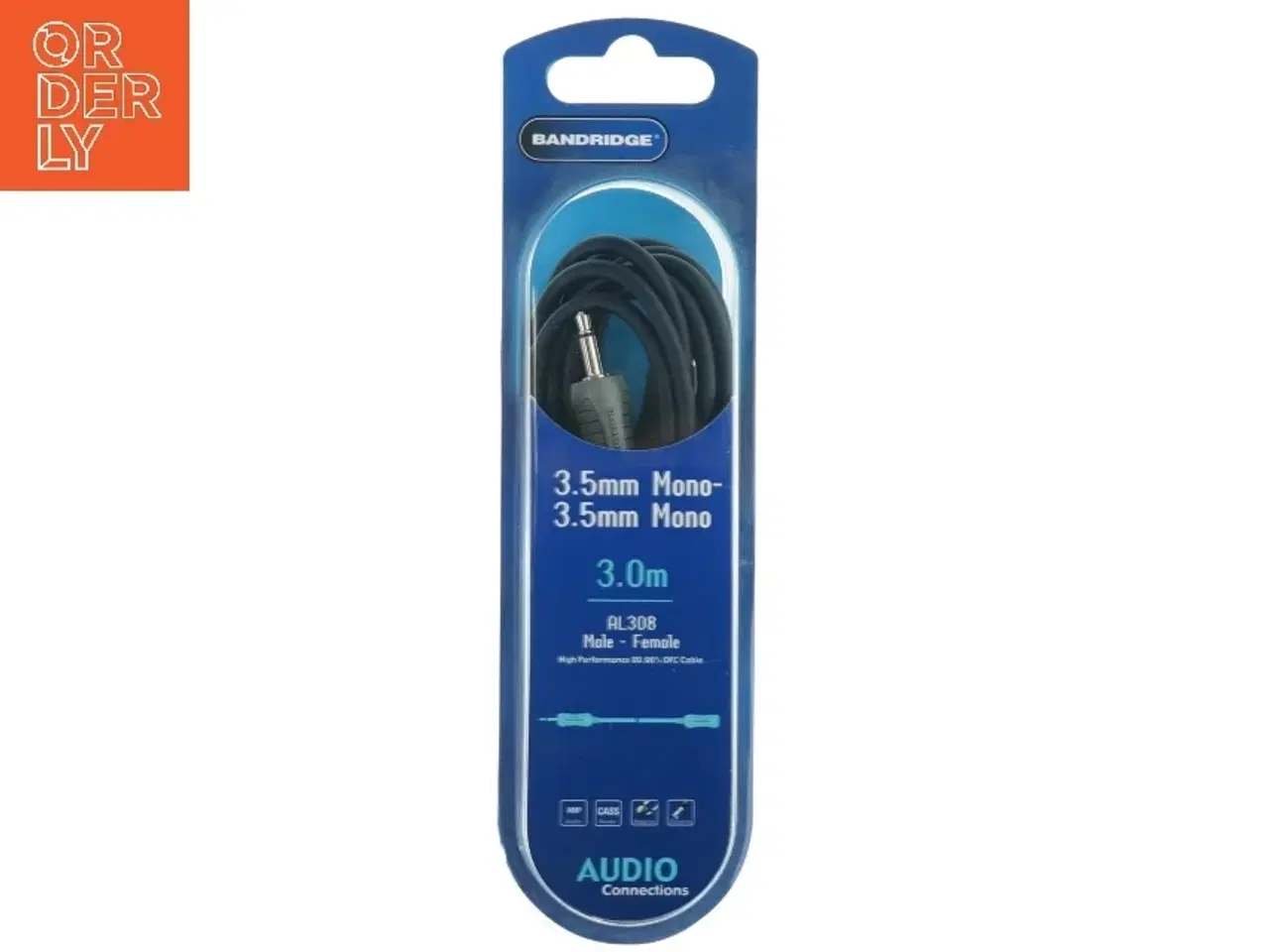 Billede 1 - 3,5mm mono lydkabel fra Bandridge (str. 3 m)