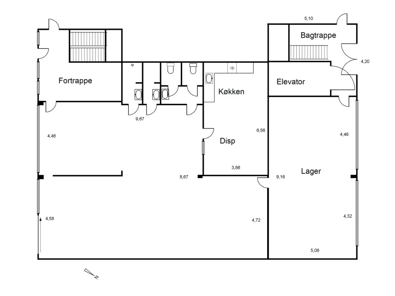 Billede 7 - Sort showroom med gode parkeringsforhold