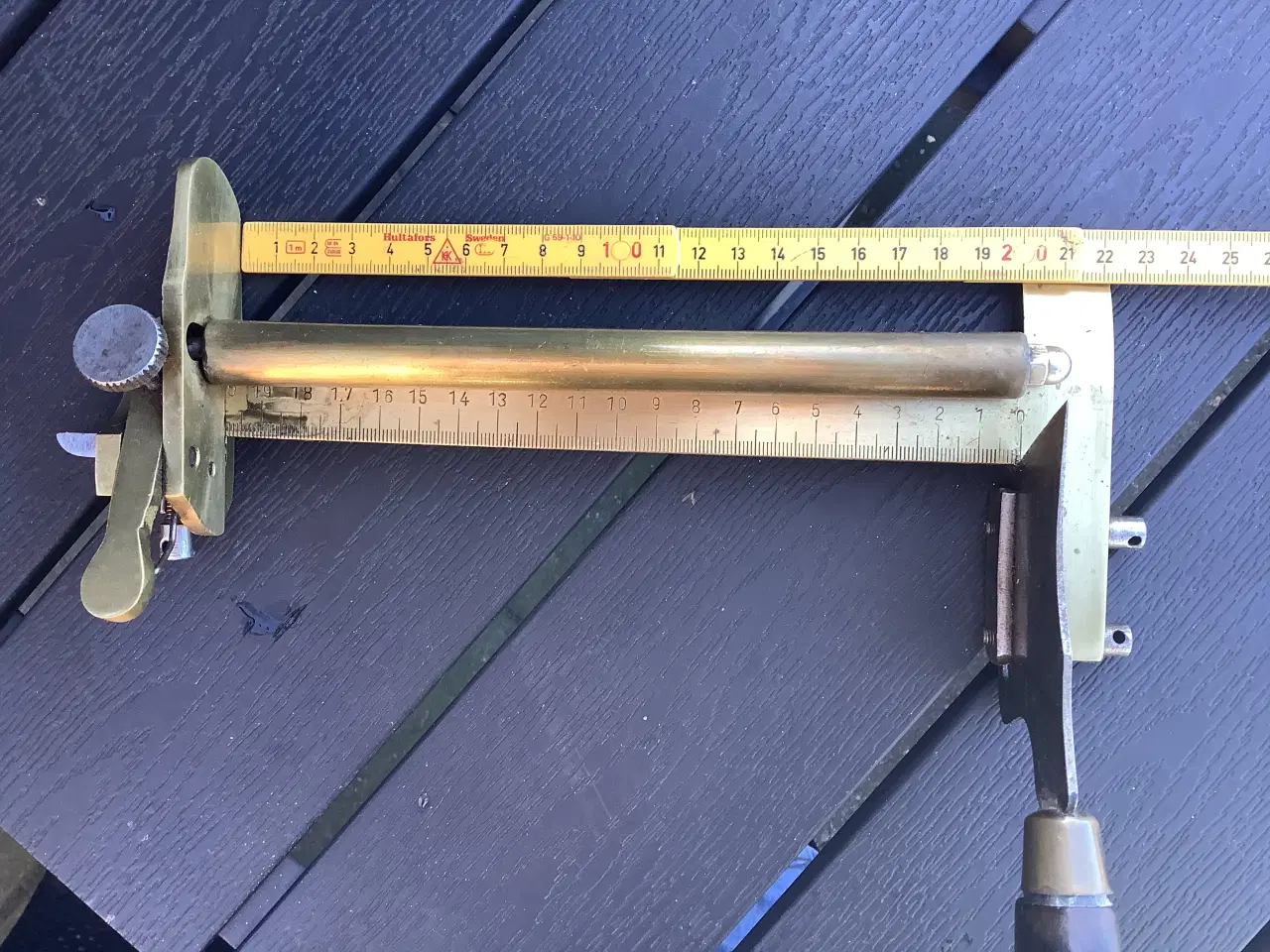 Billede 5 - Remskærer LÆDER i messing 200 mm