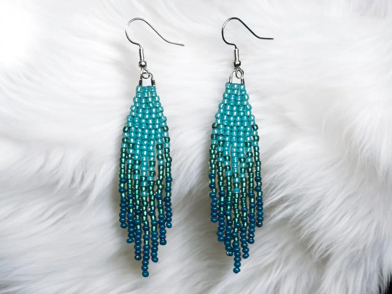 Billede 1 - Grønlandske perle øreringe