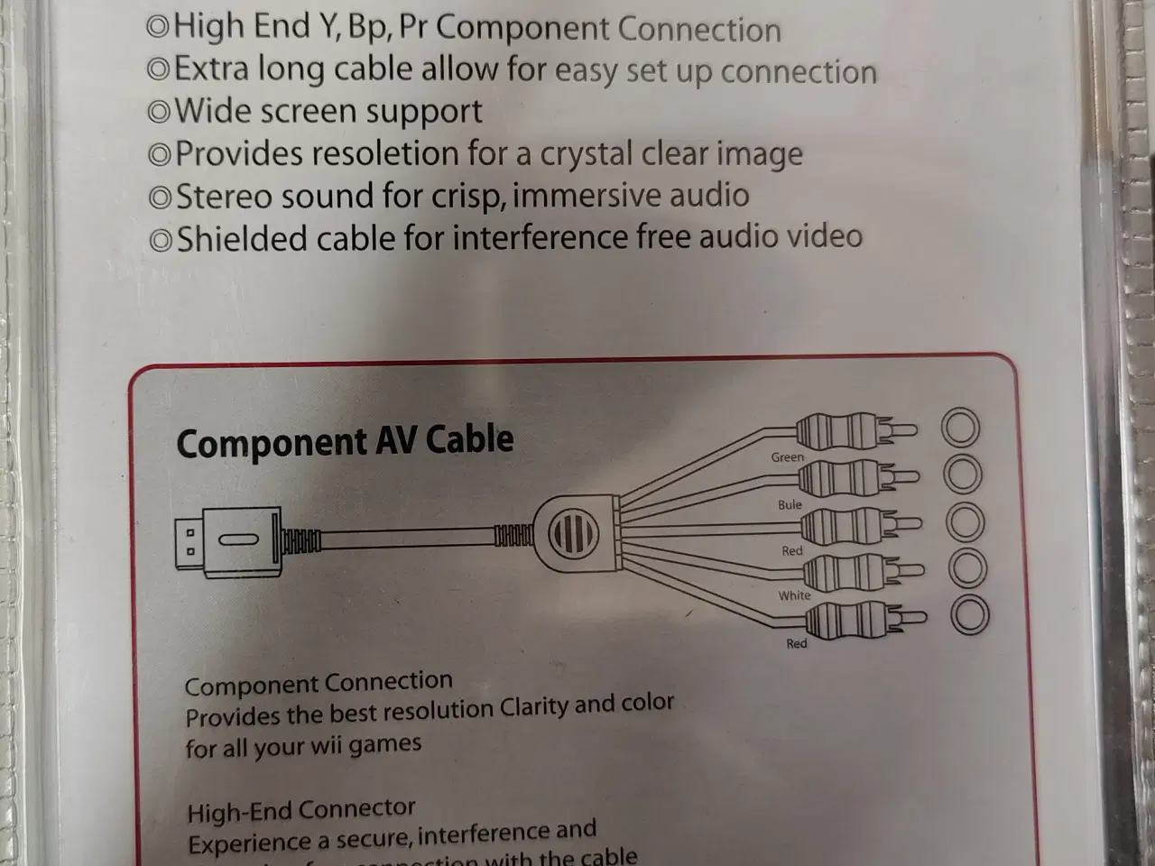 Billede 2 - Komposit AV Kabel til Wii konsollen