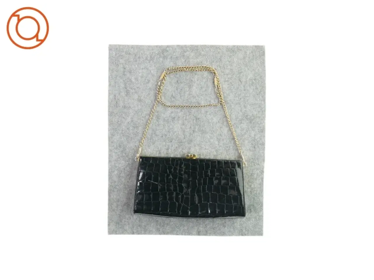 Billede 1 - Skuldertaske med klik åbning (str. LB: 23x13 cm)