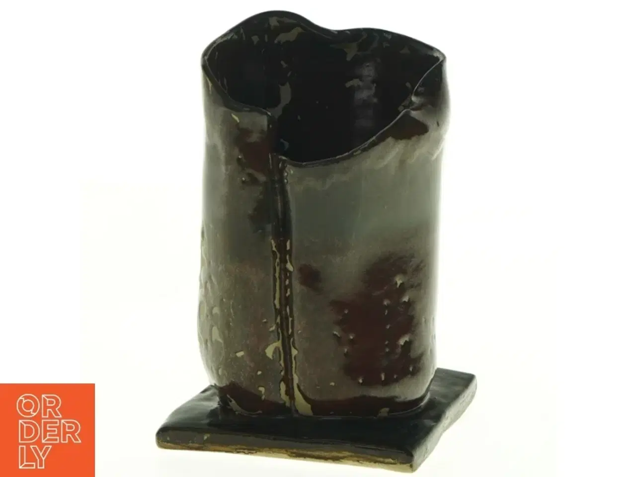 Billede 2 - Håndlavet Keramisk vase signeret PJ (str. 18 x 12)