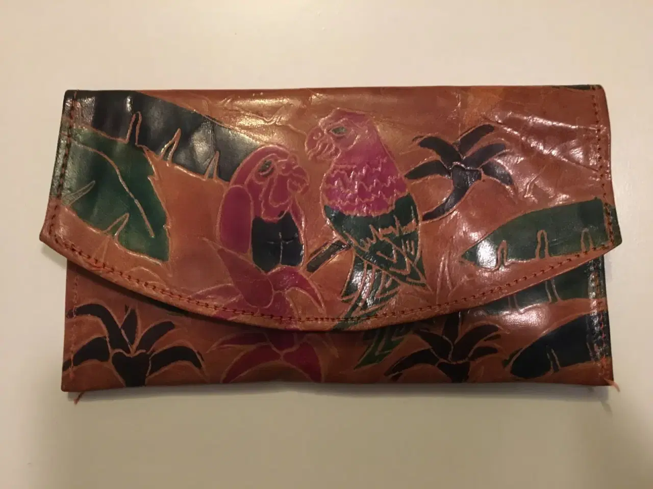 Billede 1 - Lækker læderpung med motiv til salg
