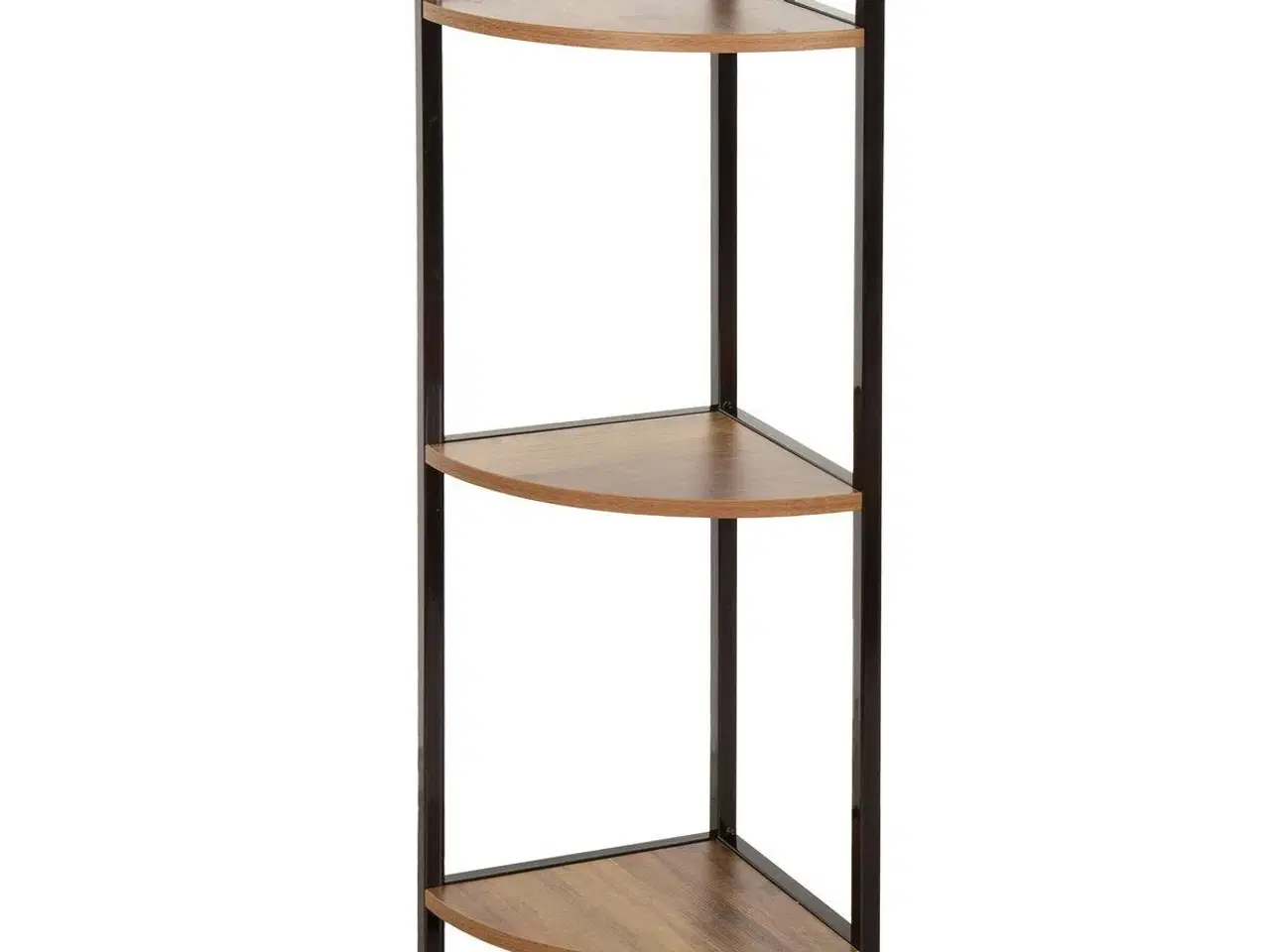 Billede 1 - Hjørnereol Max Home - sort jern og træ MDF, 24 × 80 × 24 cm