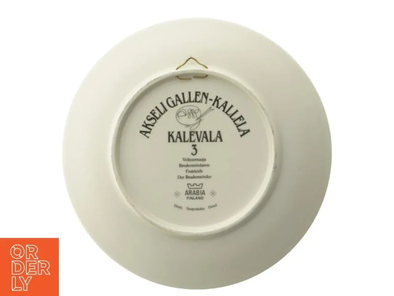 Billede 2 - Arabia Kalevala platte fra Arabia Finland (str. Ø. 23 cm)