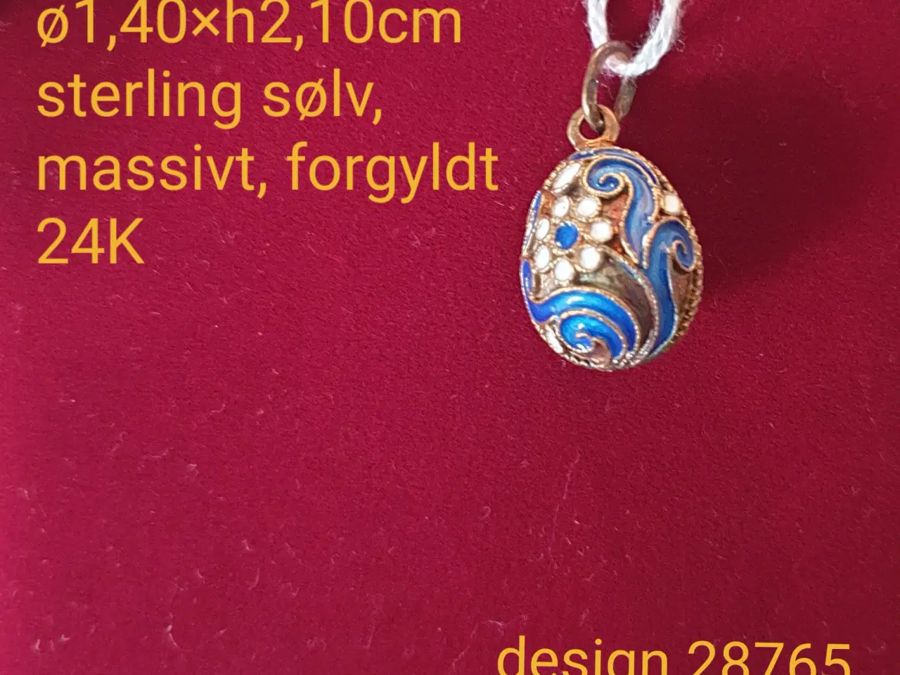 Billede 17 - Vedhæng i sterlingsølv 925 i Fabergé stil