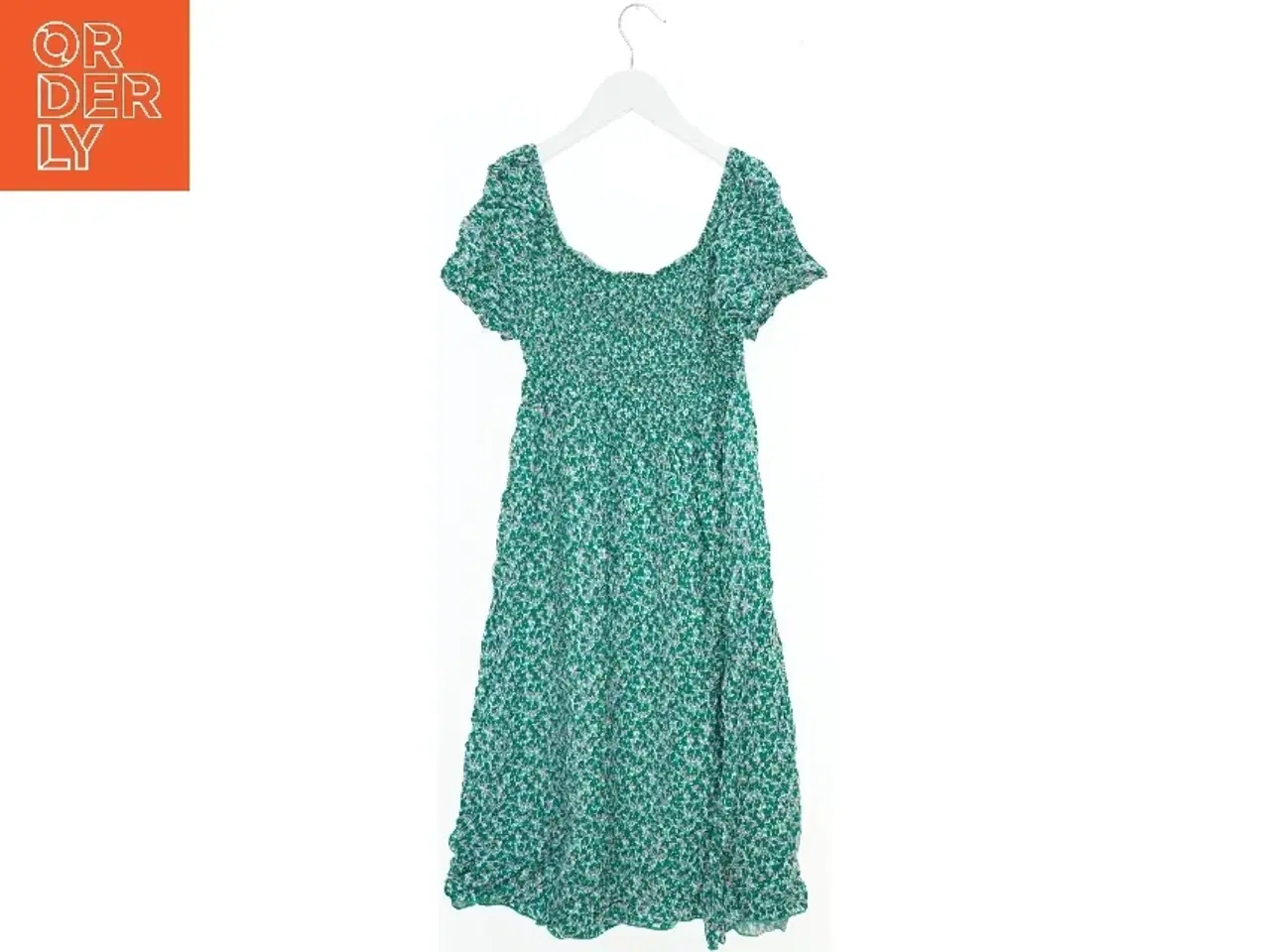 Billede 2 - Blomsterkjole med korte ærmer fra Dh Mode (str. L)