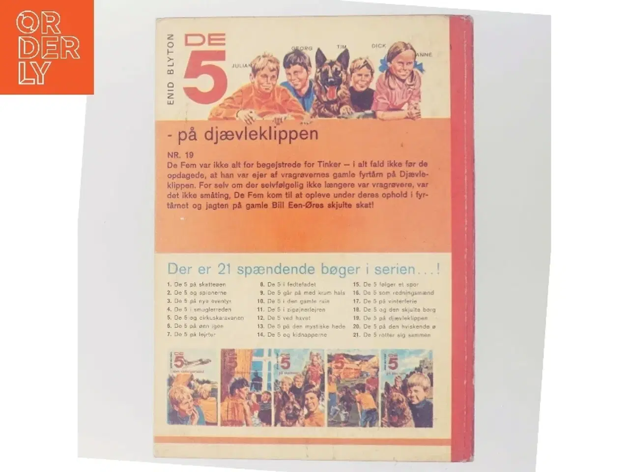 Billede 3 - De 5 på djævleklippen af Enid Blyton (Bog)