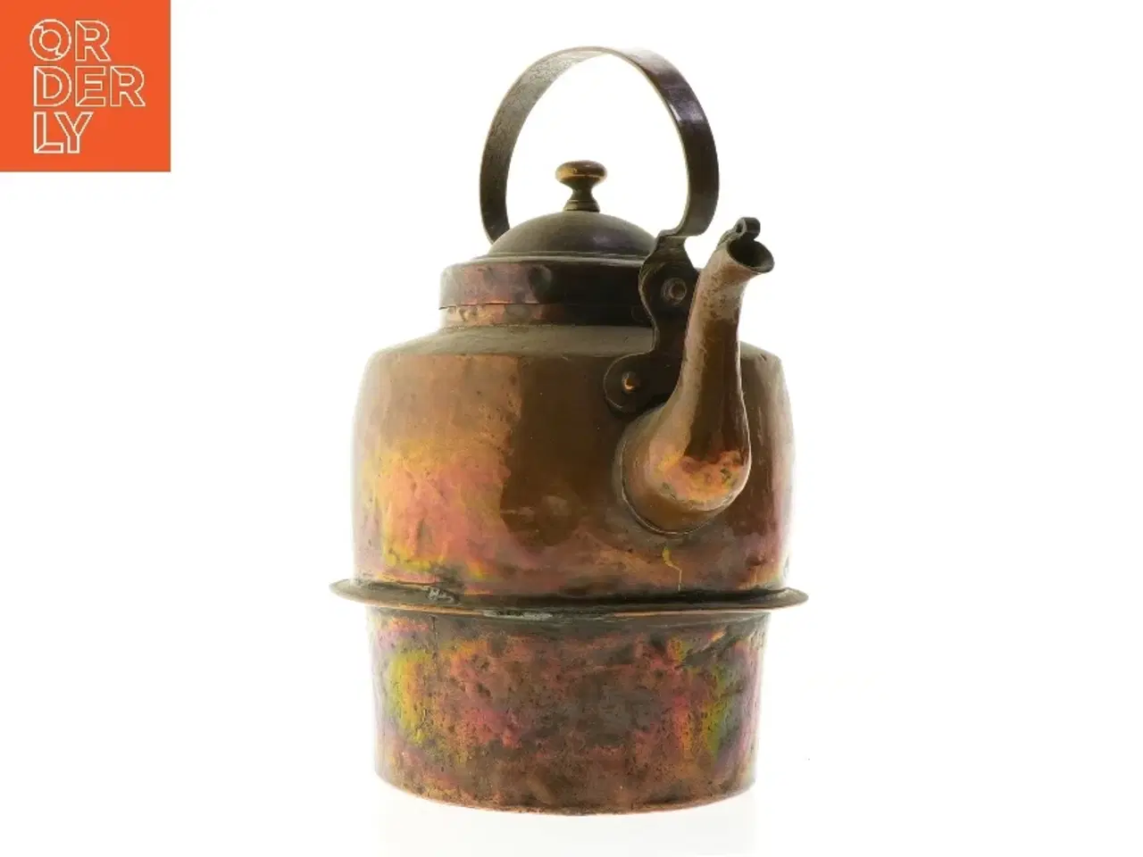 Billede 2 - Gammel kobberkedel (str. 26 x 16 cm)