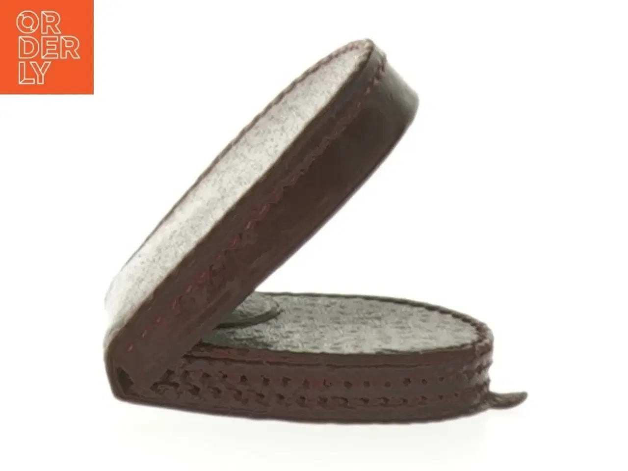 Billede 4 - Læder møntpung (str. 6,5x6,5 cm)