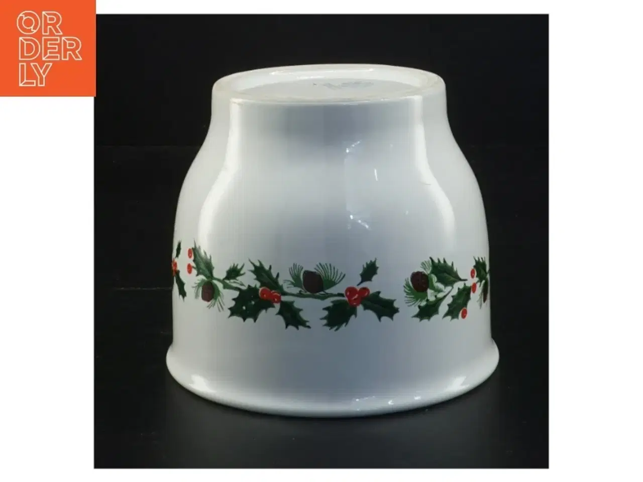 Billede 2 - Knabstrup Keramik krukke Urtepotte Laurbær julemotiv (str. 11 x 12,5 cm)