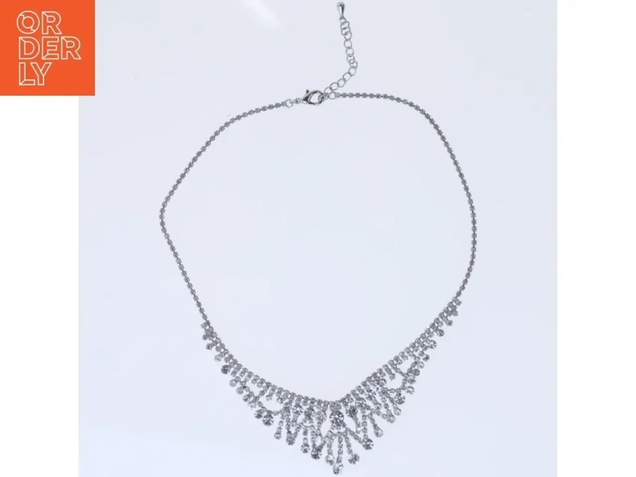 Billede 1 - Smykke Halskæde med similisten (str. 42 cm)