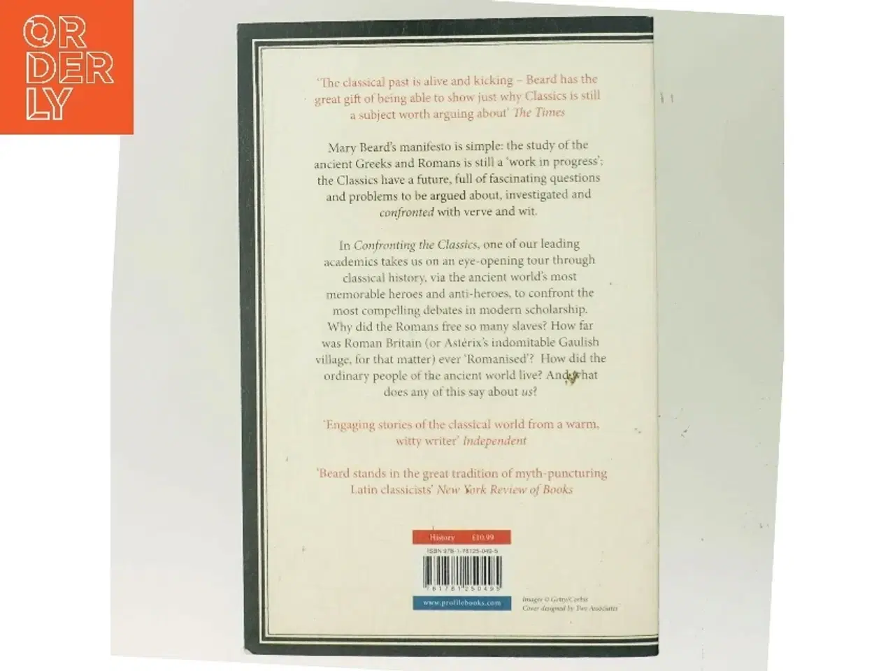 Billede 3 - Confronting the classics : traditions, adventures and innovations af Mary Beard (Bog)