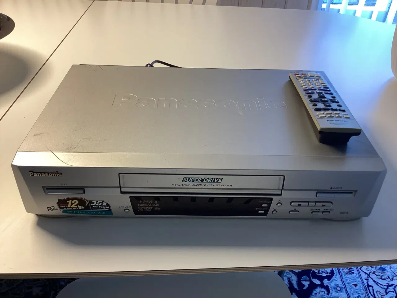 Billede 1 - Panasonic Super Drive VHS-afspiller m. Fjernbetjen