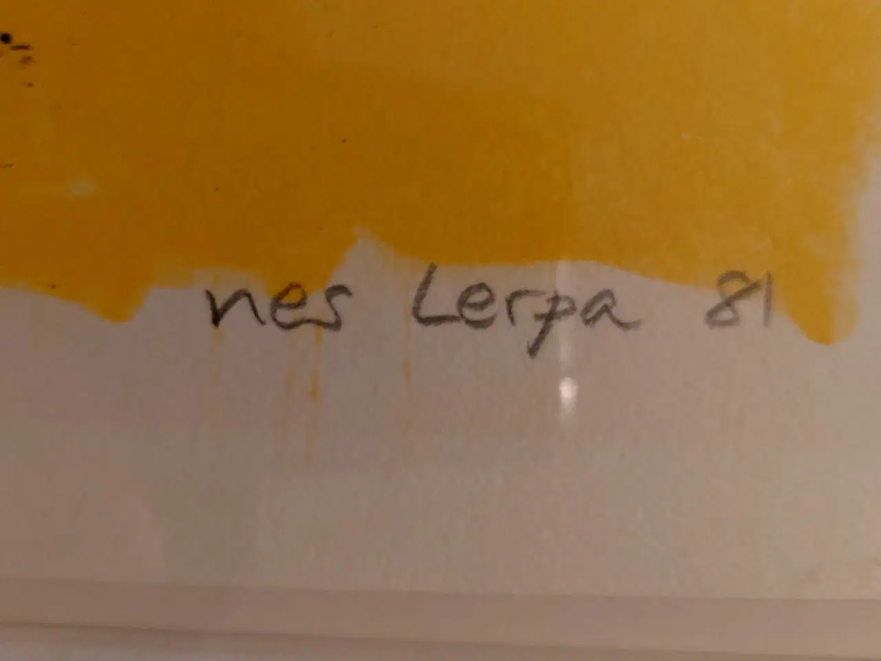 Billede 2 -  nes lerpa litografi 1981, m ramme pænt