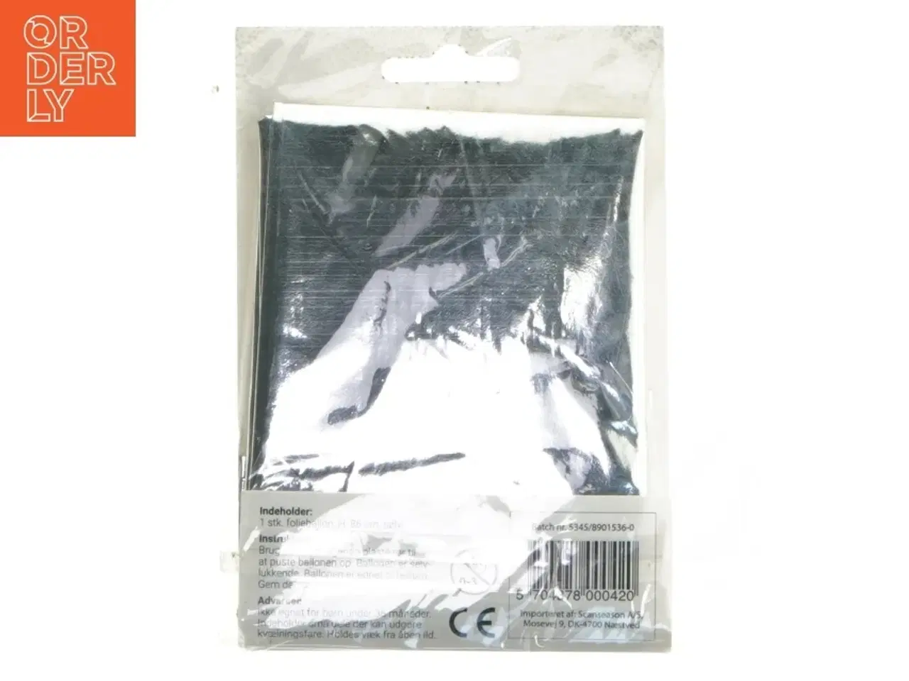 Billede 2 - Folieballon - Tallet 0 (str. 86 cm)