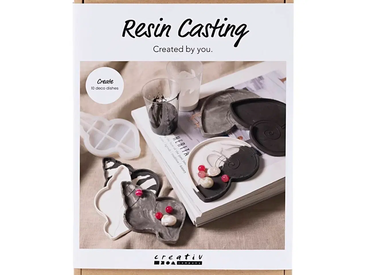 Billede 1 - DIY Resin Støbning Kit til 10 Konkyliefade