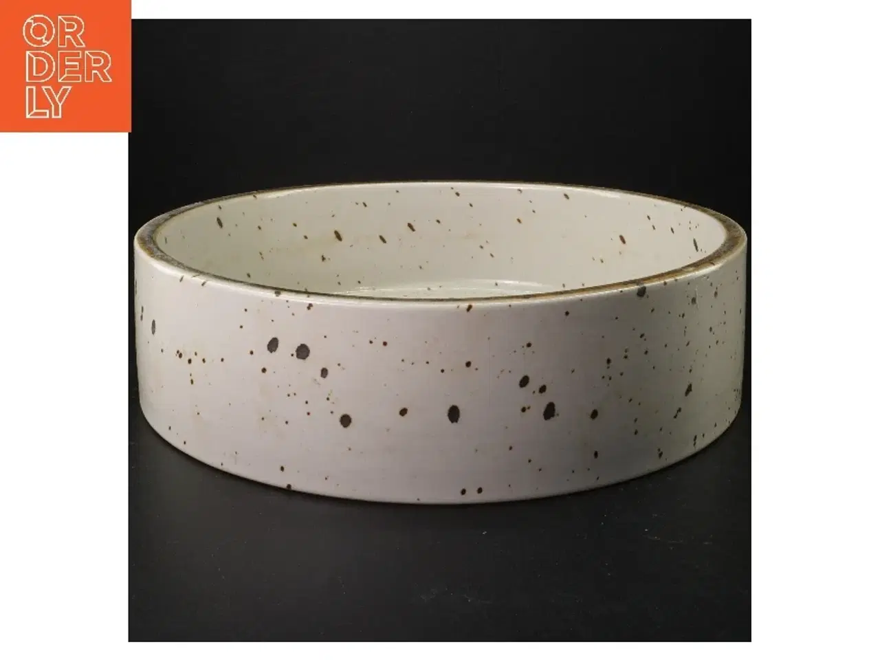 Billede 2 - Keramikfad med bladmotiv fra søholm (str. Ø 31 cm)