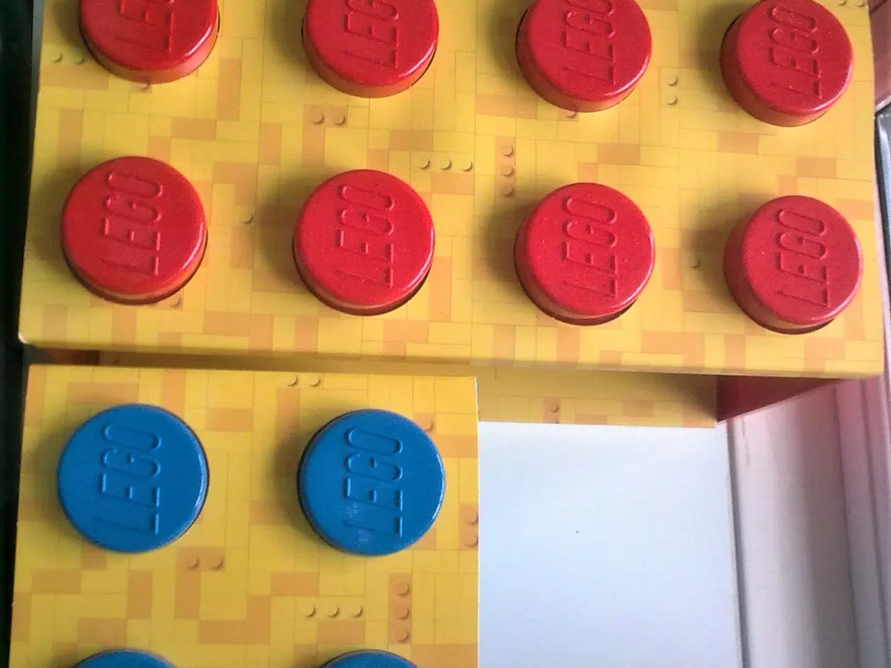 Billede 6 - LEGO hylde i org. emballage UBRUGT BLÅ el RØD