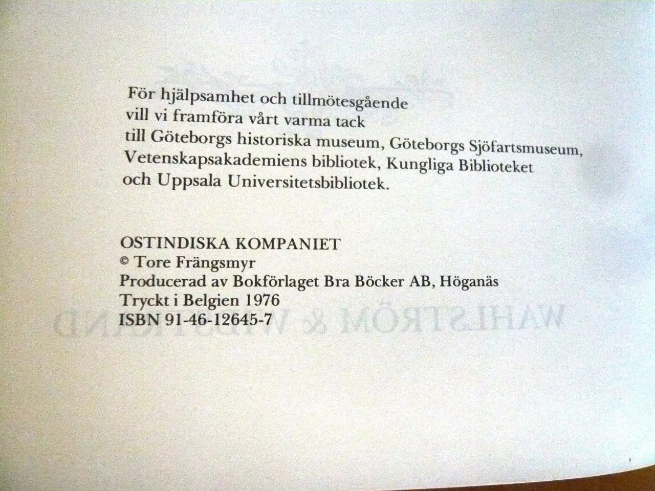 Billede 4 - Ostindiska kompaniet af Tore Frängsmyr