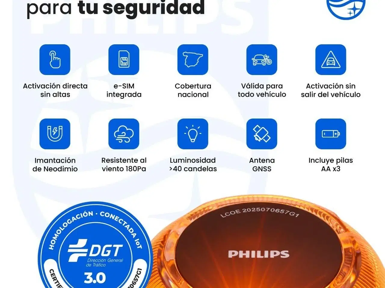 Billede 2 - Philips V16 nødbeacon til DGT 3.0 - SFL1000M/10