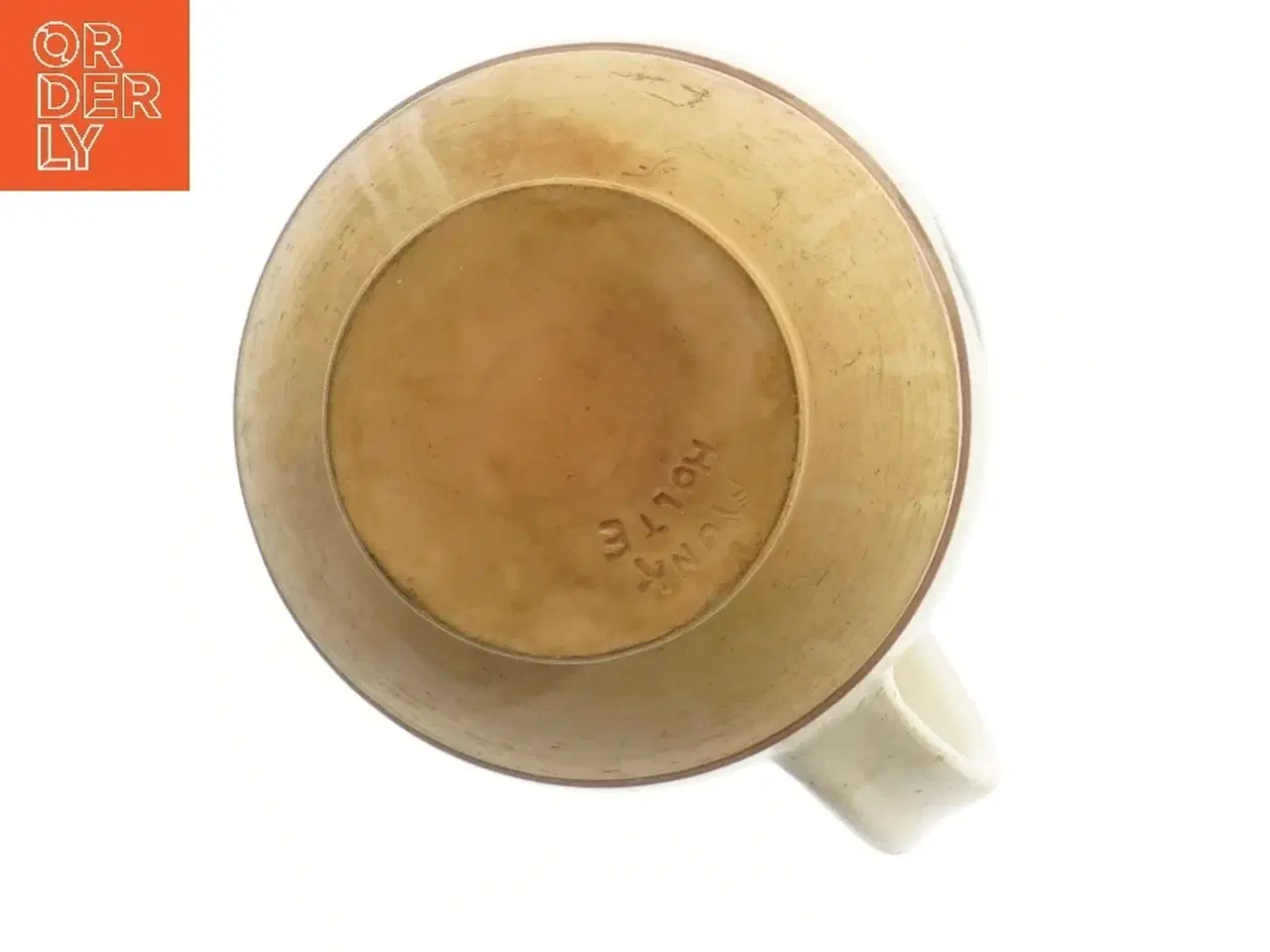 Billede 3 - Dekorativ kande med bladmønster (str. 13,5x16 cm) fra Munk Holte