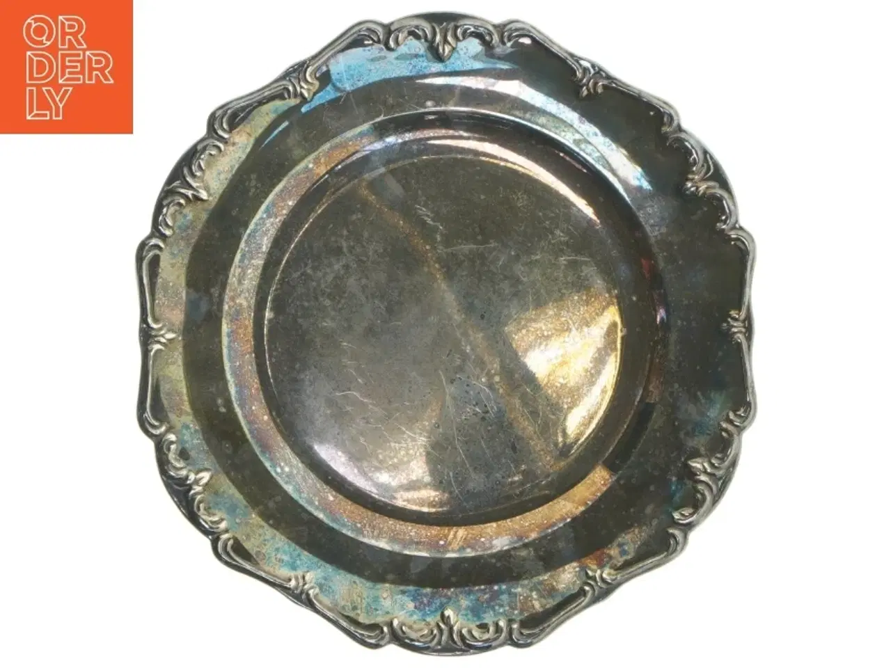 Billede 1 - Antikt plwt sølv (str. Ø 25 cm)