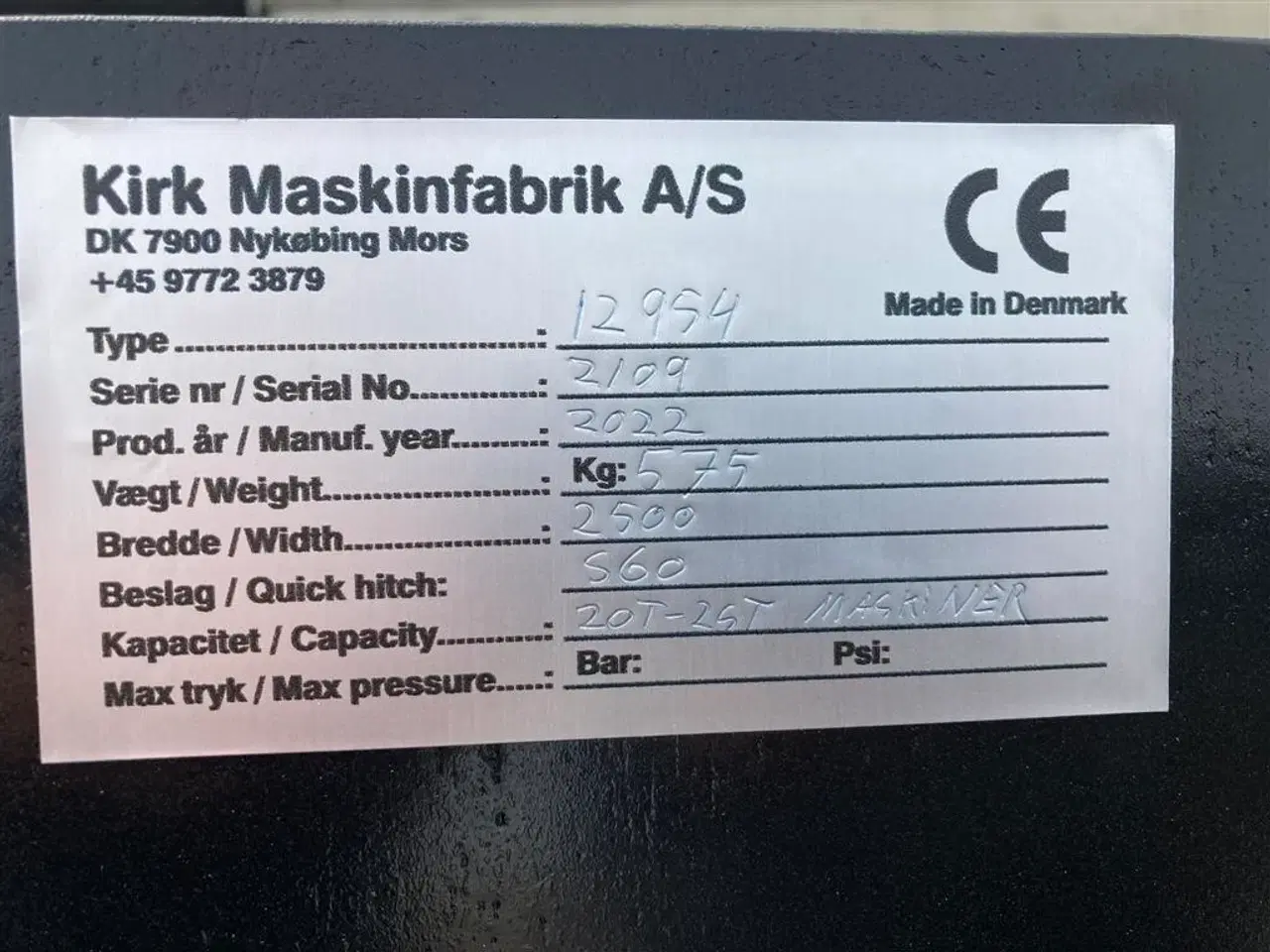 Billede 7 - Kirk Afretterbjælke 2500 med S60 Skift med opsamlings/transportskuffe