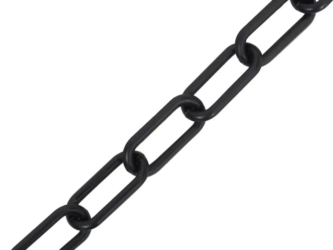 Billede 2 - Advarselskæde 30 m Ø8 mm plastik sort